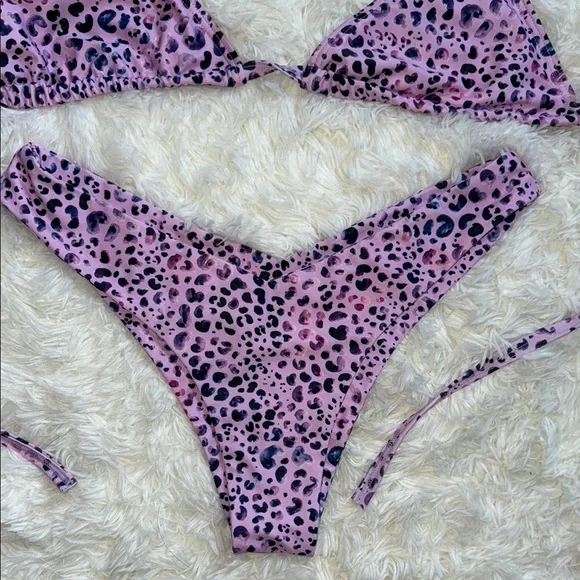 Kulani Kinis Pink Leopard Bikini - Picture 4 of 5